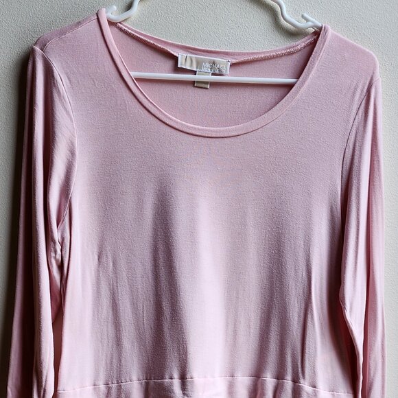 MICHAEL Michael Kors Pink Layered Scoop Neck Blouse Size Small - Picture 7 of 16